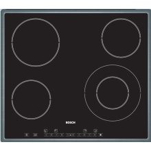 Bosch PKF645T02E Built In Stainless steel ceramic hob