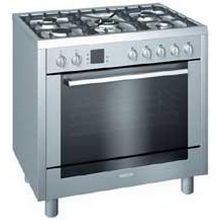 Bosch HSB745055E Freestanding Stainless steel dual fuel range cooker