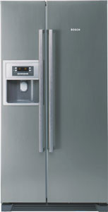 Bosch KAN58A40GB Freestanding Stainless steel American side by side fridge freezer