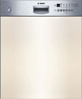 Bosch SGI46M65GB Built In Stainless steel 600mm semi Integrated dishwasher