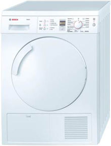 Bosch WTE84307GB Freestanding White condenser tumble dryer