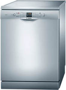 Bosch SMS63E09GB Freestanding Alu silver 600mm dishwasher