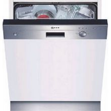 neff semi integrated dishwasher brown